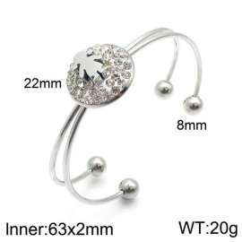 Stainless Steel Stone Bangle