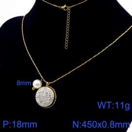 Stainless Steel Stone Necklace