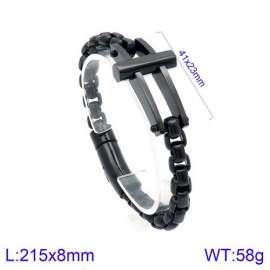 Stainless Steel Black-plating Bracelet