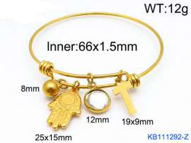 Stainless Steel Gold-plating Bangle