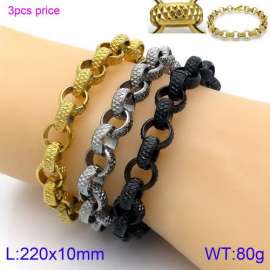 Stainless Steel Black-plating Bracelet