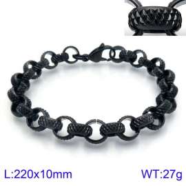 Stainless Steel Black-plating Bracelet