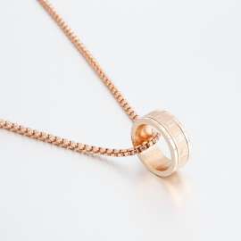 SS Rose Gold-Plating Necklace