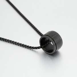 Stainless Steel Black-plating Necklace