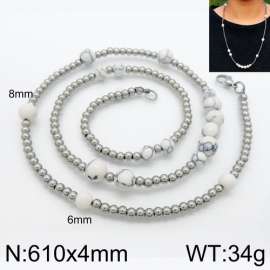 Stainless Steel Stone Necklace