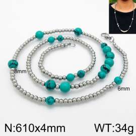 Stainless Steel Stone Necklace