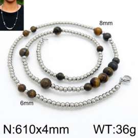 Stainless Steel Stone Necklace
