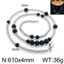 Stainless Steel Stone Necklace
