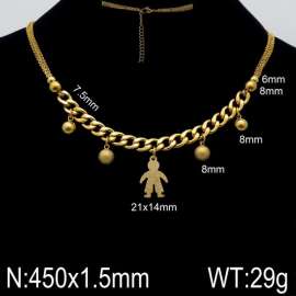 SS Gold-Plating Necklace