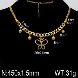 SS Gold-Plating Necklace