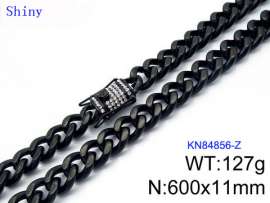 Stainless Steel Black-plating Necklace