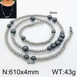 Stainless Steel Stone Necklace