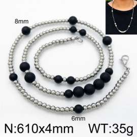 Stainless Steel Stone Necklace