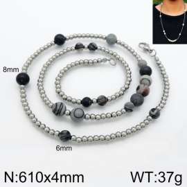 Stainless Steel Stone Necklace