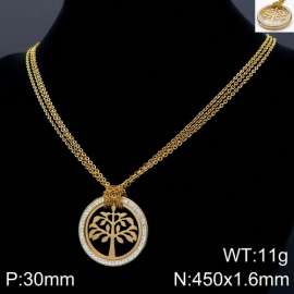 Stainless Steel Stone Necklace