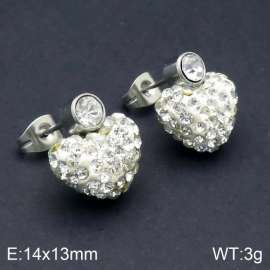 Stainless Steel Stone&Crystal Earring