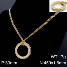 Stainless Steel Stone Necklace