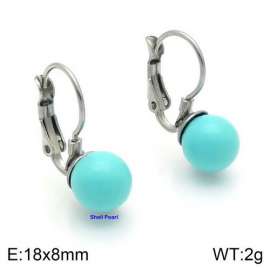 SS Shell Pearl Earrings