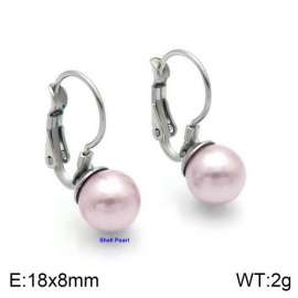 SS Shell Pearl Earrings