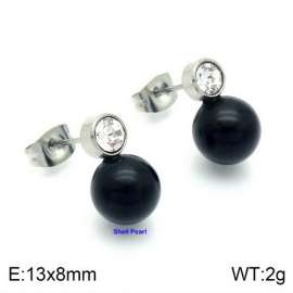 SS Shell Pearl Earrings