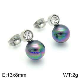 SS Shell Pearl Earrings