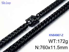 Stainless Steel Black-plating Necklace