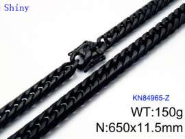 Stainless Steel Black-plating Necklace