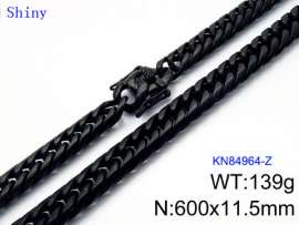 Stainless Steel Black-plating Necklace