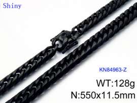 Stainless Steel Black-plating Necklace