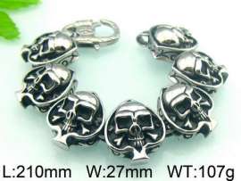 Stainless Skull Bracelet