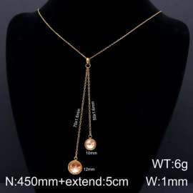 Stainless Steel Stone Necklace
