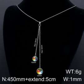 Stainless Steel Stone Necklace