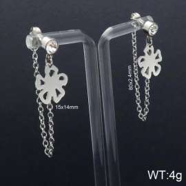 Stainless Steel Stone&Crystal Earring