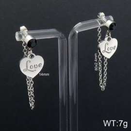 Stainless Steel Stone&Crystal Earring