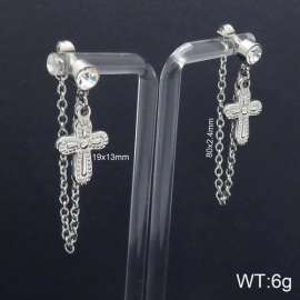 Stainless Steel Stone&Crystal Earring