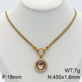 Stainless Steel Stone Necklace