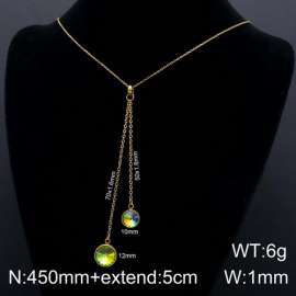 Stainless Steel Stone Necklace