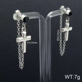 Stainless Steel Stone&Crystal Earring