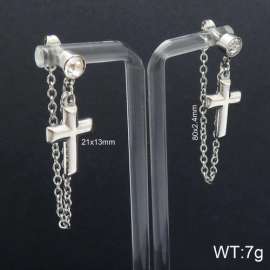 Stainless Steel Stone&Crystal Earring