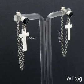 Stainless Steel Stone&Crystal Earring