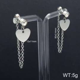 Stainless Steel Stone&Crystal Earring