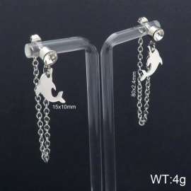 Stainless Steel Stone&Crystal Earring