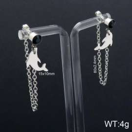 Stainless Steel Stone&Crystal Earring