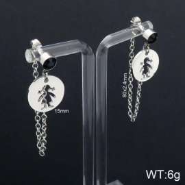 Stainless Steel Stone&Crystal Earring