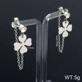 Stainless Steel Stone&Crystal Earring