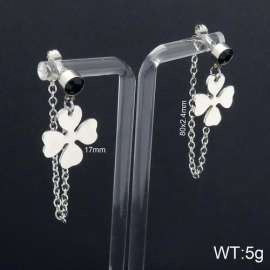 Stainless Steel Stone&Crystal Earring