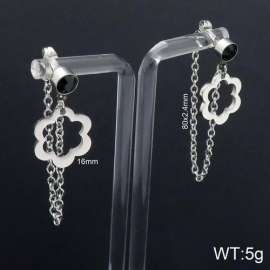 Stainless Steel Stone&Crystal Earring