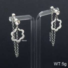 Stainless Steel Stone&Crystal Earring