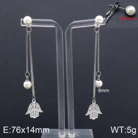 SS Shell Pearl Earrings