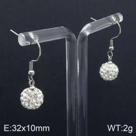 Stainless Steel Stone&Crystal Earring